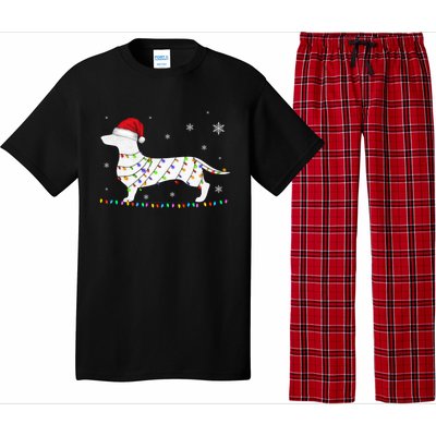 Dachshund Christmas Loves Led Gift Funny Gift Cute Dog Lovers Meaningful Gift Pajama Set