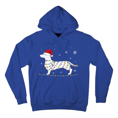 Dachshund Christmas Loves Led Gift Funny Gift Cute Dog Lovers Meaningful Gift Hoodie