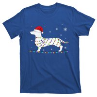 Dachshund Christmas Loves Led Gift Funny Gift Cute Dog Lovers Meaningful Gift T-Shirt