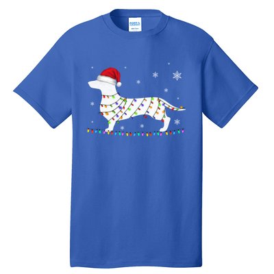 Dachshund Christmas Loves Led Gift Funny Gift Cute Dog Lovers Meaningful Gift Tall T-Shirt