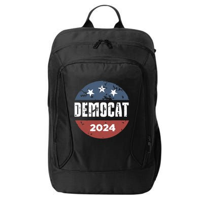 Democat Cat Lover Kamala Harris For President 2024 City Backpack