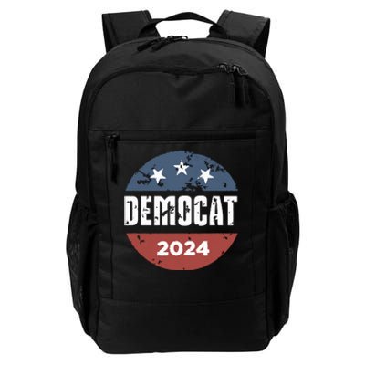 Democat Cat Lover Kamala Harris For President 2024 Daily Commute Backpack