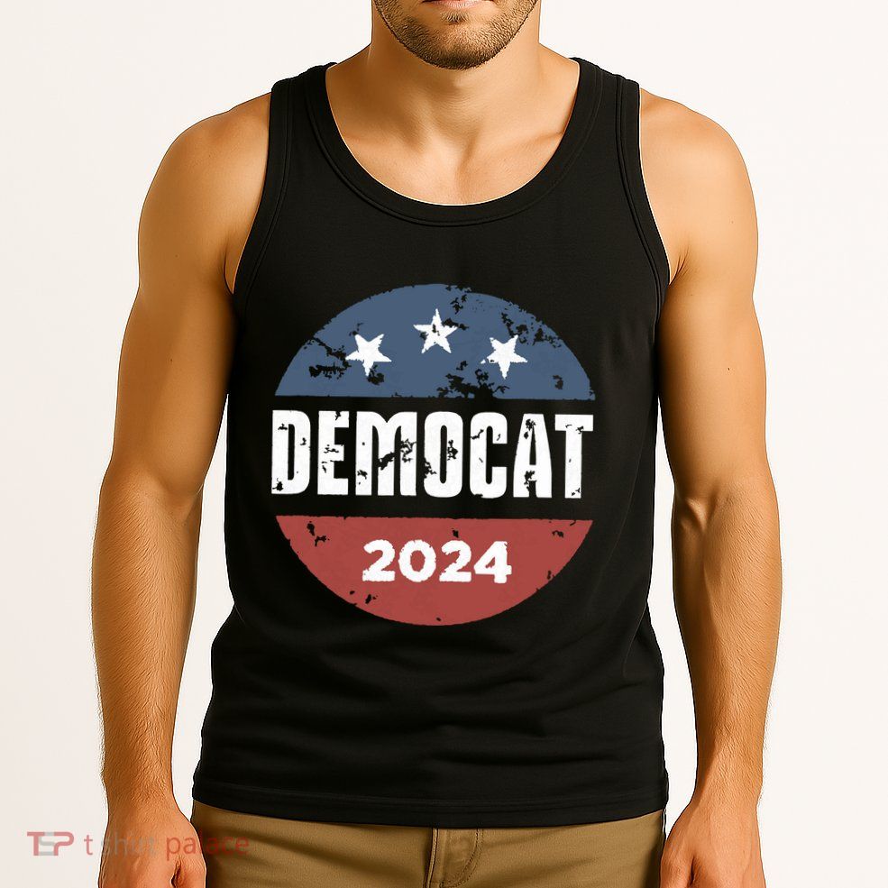 Democat Cat Lover Kamala Harris For President 2024 Tank Top