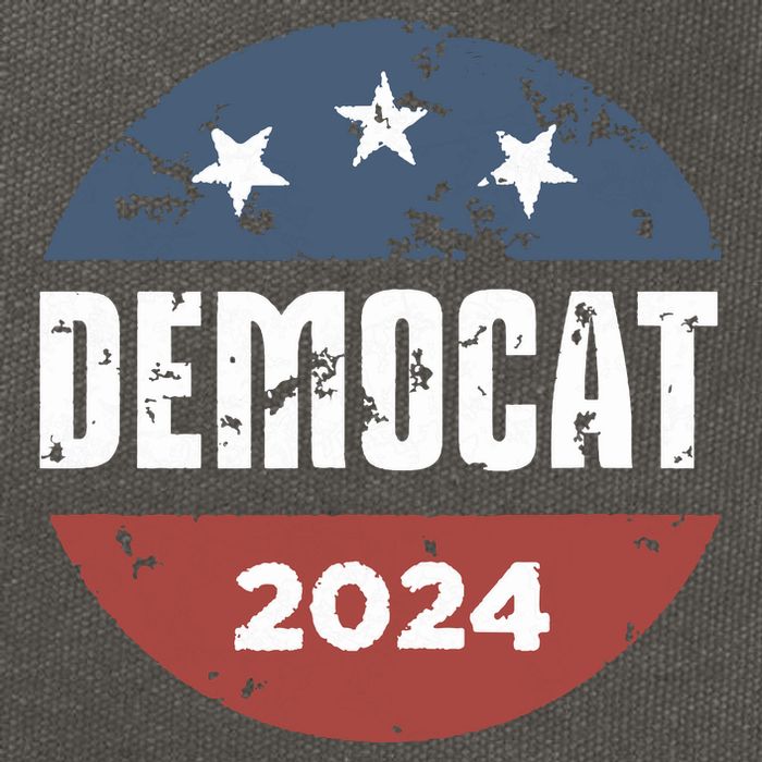 Democat Cat Lover Kamala Harris For President 2024 Cotton Canvas Backpack