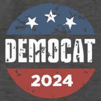 Democat Cat Lover Kamala Harris For President 2024 Vector Backpack