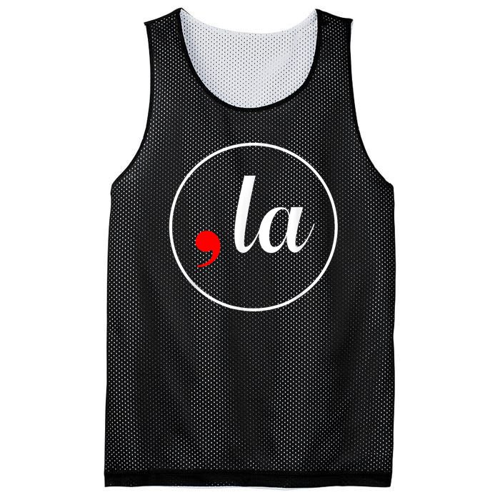 Distressed Comma La Funny Kamala Harris For President 2024 Mesh Reversible Basketball Jersey Tank