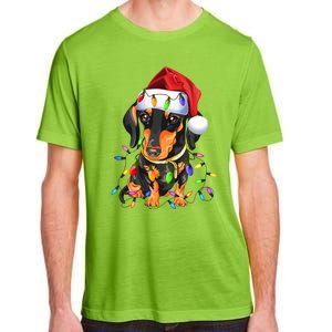 Dachshund Christmas Loves Led Gift Funny Gift Cute Dog Lovers Gift Adult ChromaSoft Performance T-Shirt