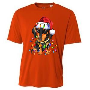 Dachshund Christmas Loves Led Gift Funny Gift Cute Dog Lovers Gift Cooling Performance Crew T-Shirt