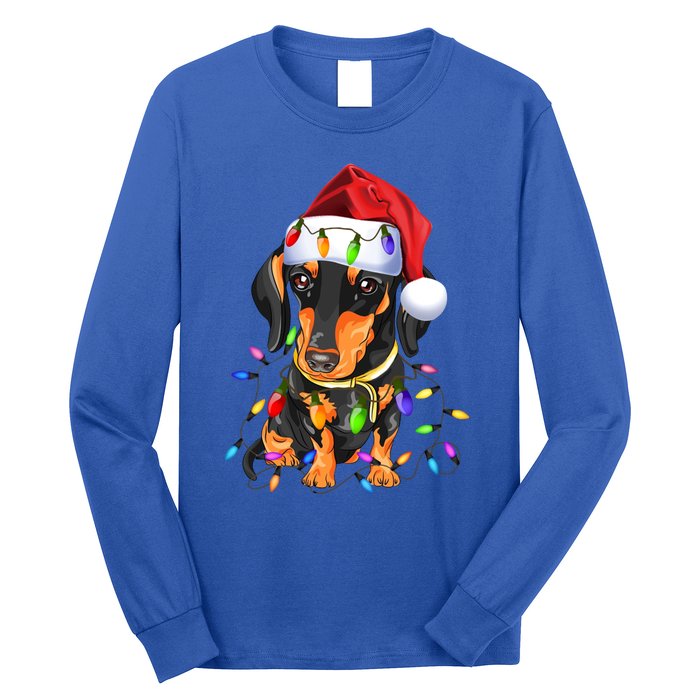 Dachshund Christmas Loves Led Gift Funny Gift Cute Dog Lovers Gift Long Sleeve Shirt