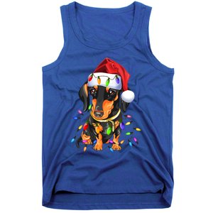 Dachshund Christmas Loves Led Gift Funny Gift Cute Dog Lovers Gift Tank Top