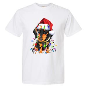 Dachshund Christmas Loves Led Gift Funny Gift Cute Dog Lovers Gift Garment-Dyed Heavyweight T-Shirt