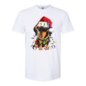 Dachshund Christmas Loves Led Gift Funny Gift Cute Dog Lovers Gift Softstyle CVC T-Shirt