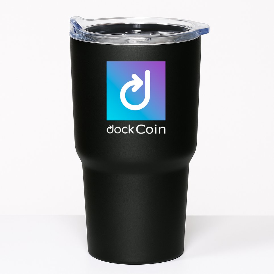 Dock Coin Logo Tumbler