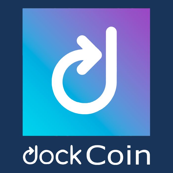 Dock Coin Logo V-Neck T-Shirt