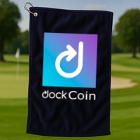 Dock Coin Logo Golf Towel