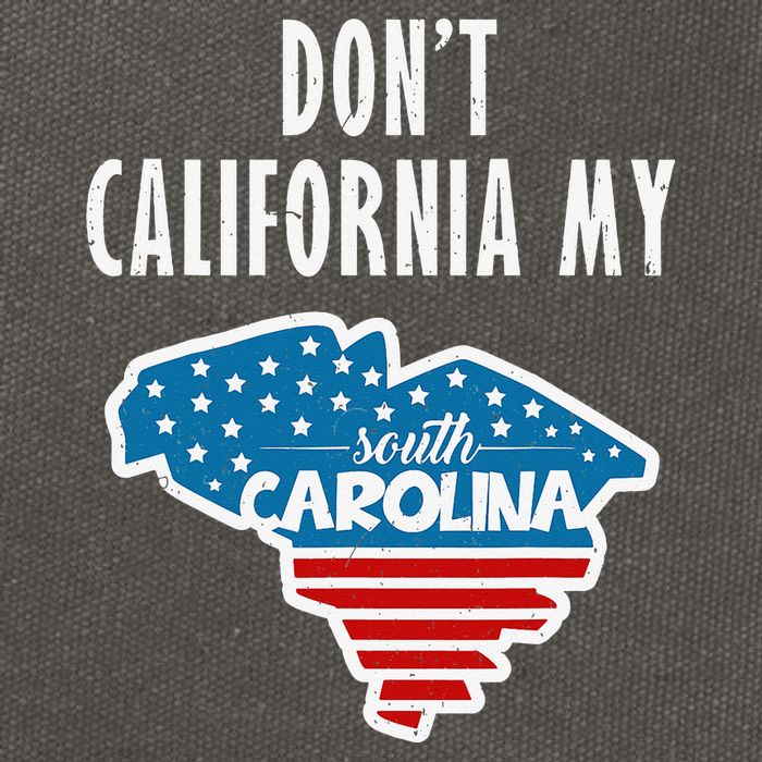 Don't California My South Carolina Cotton Canvas Backpack