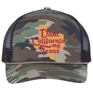 Dont California My Texas Retro Rope Trucker Hat Cap