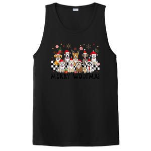 Dog Christmas Merry Woofmas Dog Lover New Year PosiCharge Competitor Tank