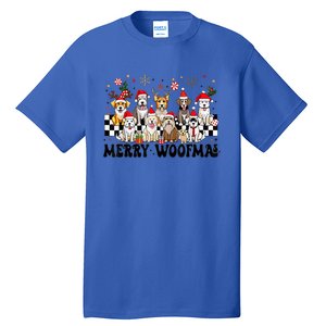 Dog Christmas Merry Woofmas Dog Lover New Year Tall T-Shirt