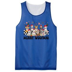 Dog Christmas Merry Woofmas Dog Lover New Year Mesh Reversible Basketball Jersey Tank