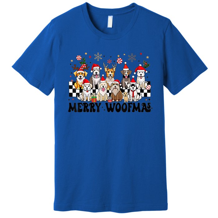 Dog Christmas Merry Woofmas Dog Lover New Year Premium T-Shirt