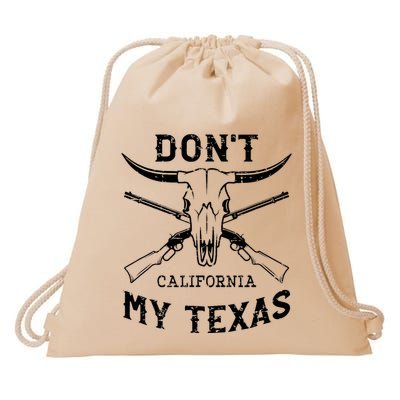 DonT California My Texas Vintage Texan Pride Gift Drawstring Bag