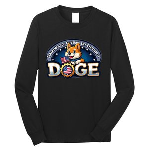 Doge Crypto Meme Department Of Government Efficiency Long Sleeve Shirt