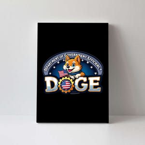 Doge Crypto Meme Department Of Government Efficiency Canvas