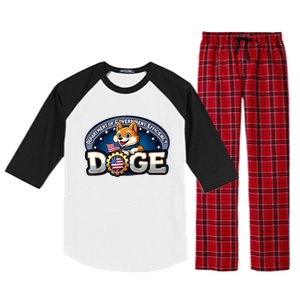 Doge Crypto Meme Department Of Government Efficiency Raglan Sleeve Pajama Set