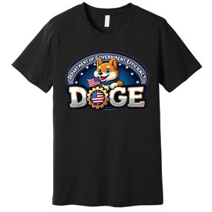 Doge Crypto Meme Department Of Government Efficiency Premium T-Shirt