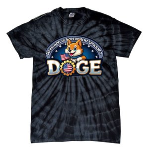 Doge Crypto Meme Department Of Government Efficiency Tie-Dye T-Shirt