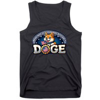 Doge Crypto Meme Department Of Government Efficiency Tank Top