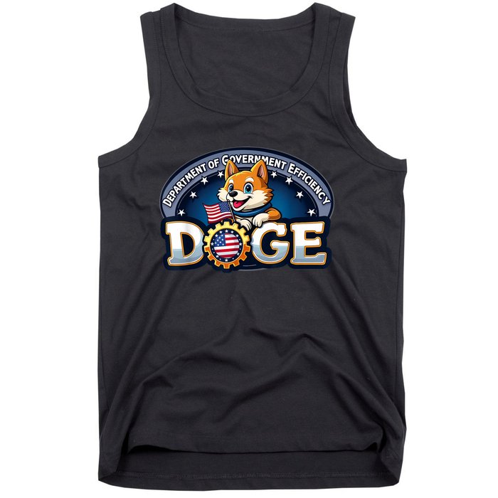 Doge Crypto Meme Department Of Government Efficiency Tank Top