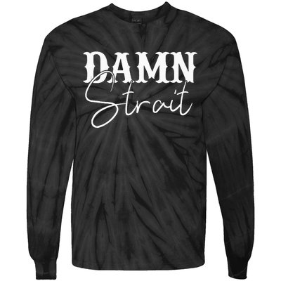 Damn  Country Music Western Tie-Dye Long Sleeve Shirt