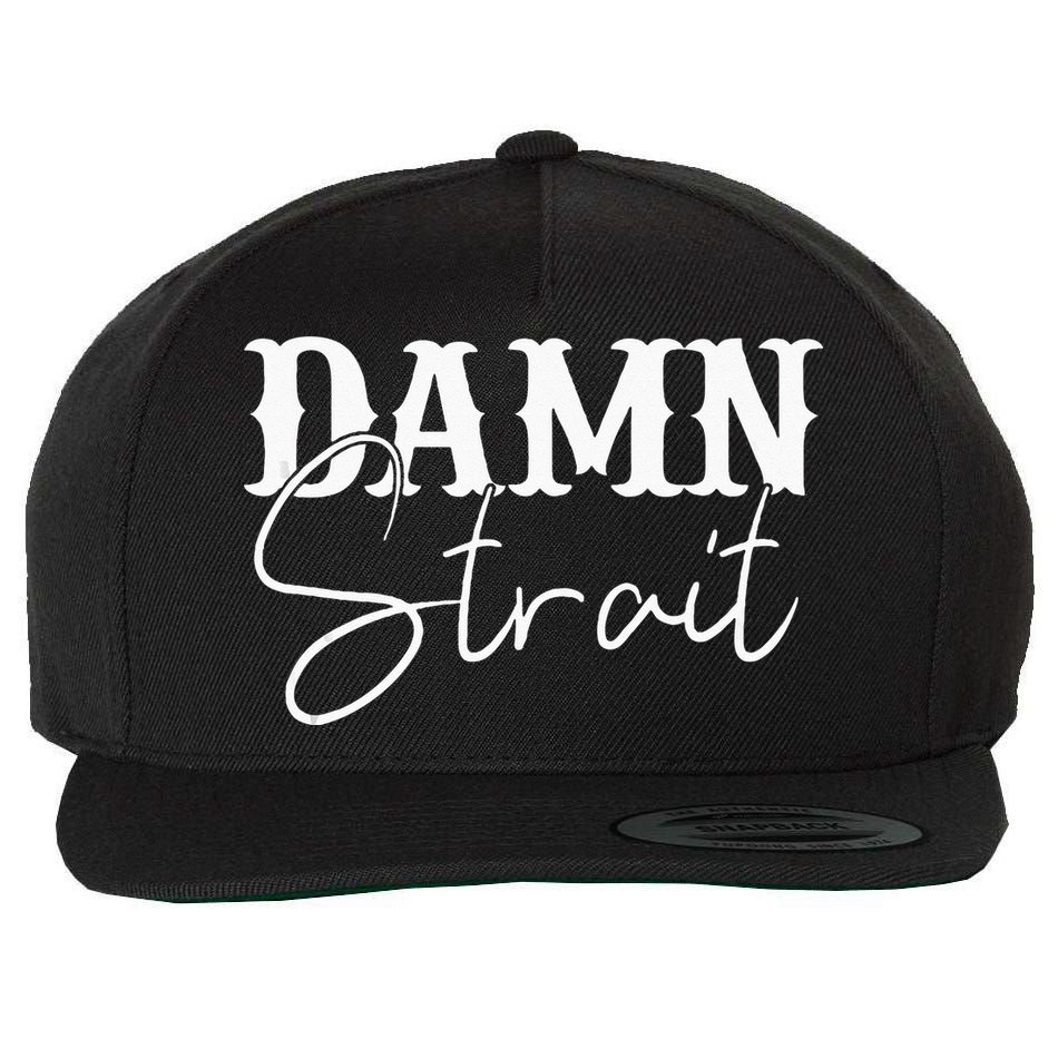 Damn  Country Music Western Wool Snapback Cap