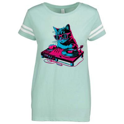 Dj Cat Music Enza Ladies Jersey Football T-Shirt