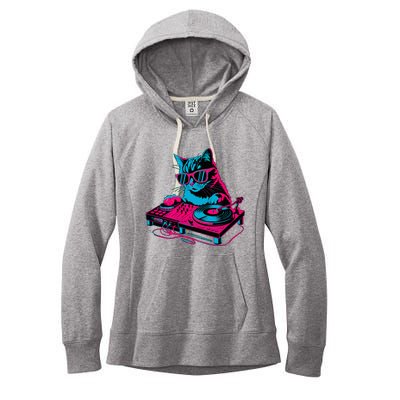 Dj Cat Music Women's Fleece Hoodie