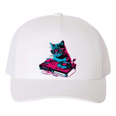 Dj Cat Music Yupoong Adult 5-Panel Trucker Hat