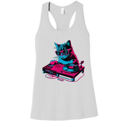 Dj Cat Music Women's Racerback Tank