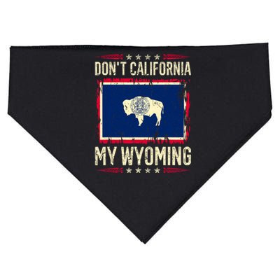 Dont California My Wyoming AntiLiberal Conservative Pride USA-Made Doggie Bandana