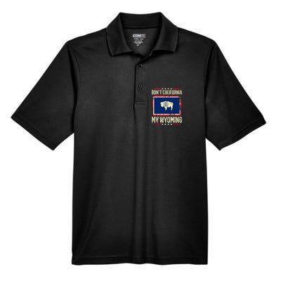 Dont California My Wyoming AntiLiberal Conservative Pride Men's Origin Performance Pique Polo