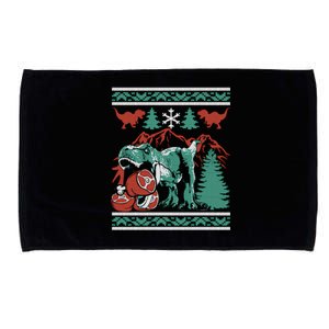 Dinosaur Christmas Meat Eating Dino Microfiber Hand Towel