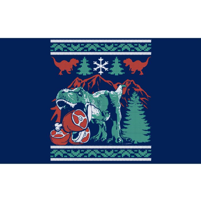 Dinosaur Christmas Meat Eating Dino Bumper Sticker