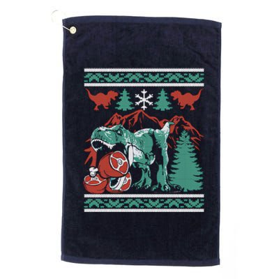 Dinosaur Christmas Meat Eating Dino Platinum Collection Golf Towel