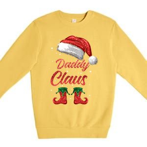 Daddy Claus Matching Family Merry Christmas Santa Funny Meaningful Gift Premium Crewneck Sweatshirt