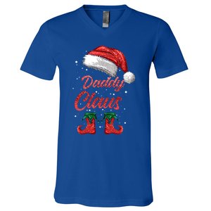 Daddy Claus Matching Family Merry Christmas Santa Funny Meaningful Gift V-Neck T-Shirt