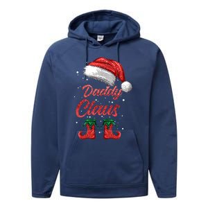 Daddy Claus Matching Family Merry Christmas Santa Funny Meaningful Gift Performance Fleece Hoodie