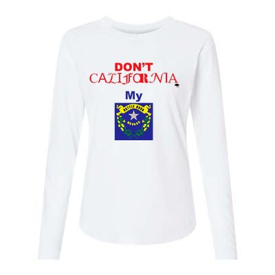 DonT California My Nevada Womens Cotton Relaxed Long Sleeve T-Shirt