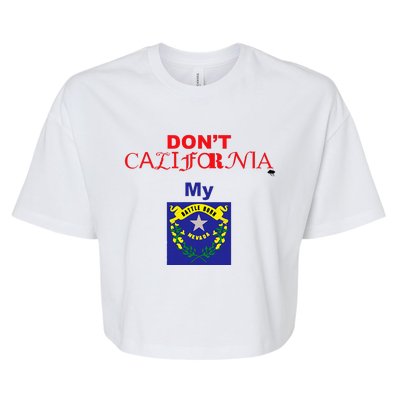 DonT California My Nevada Bella+Canvas Jersey Crop Tee