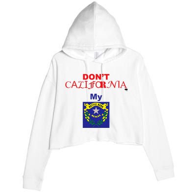 DonT California My Nevada Crop Fleece Hoodie